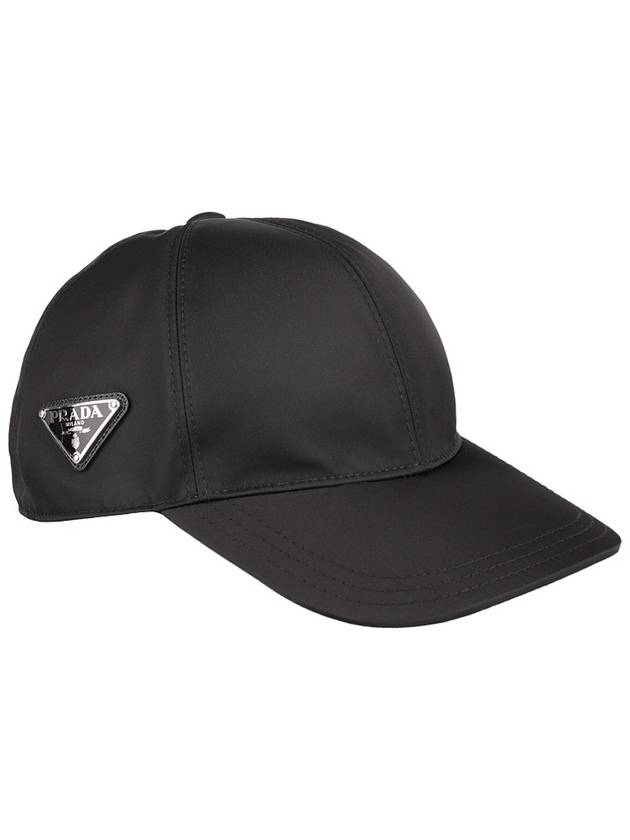 triangle logo re-nylon ball cap black - PRADA - BALAAN 5