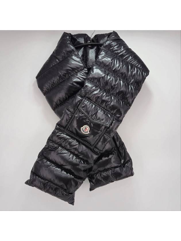 padded muffler scarf black - MONCLER - BALAAN 1