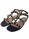 Women's Rockstud Strap Sandals Black - VALENTINO - BALAAN 4