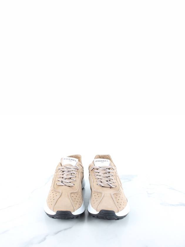 CC logo suede sneakers brown 43 280 - CHANEL - BALAAN 3