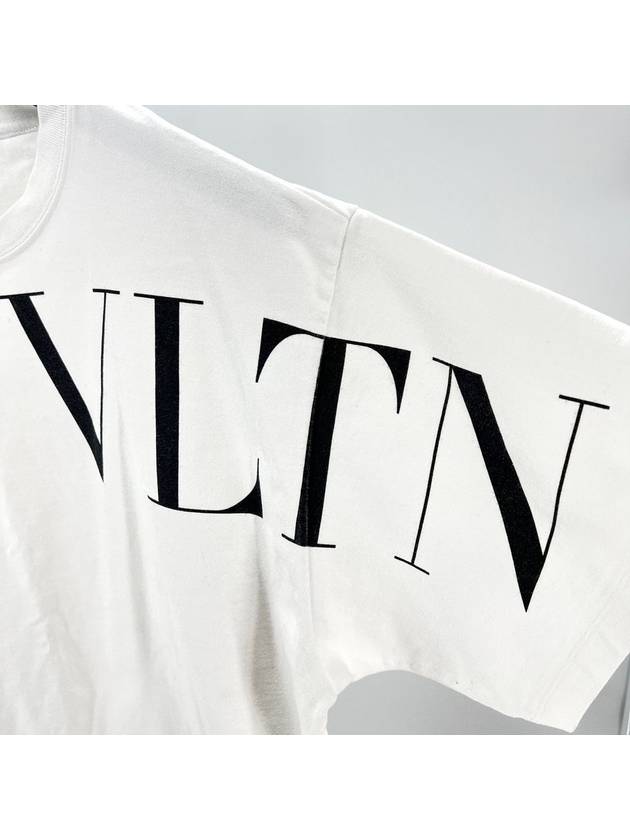 Logo overfit short sleeve t shirt white M size - VALENTINO - BALAAN 5