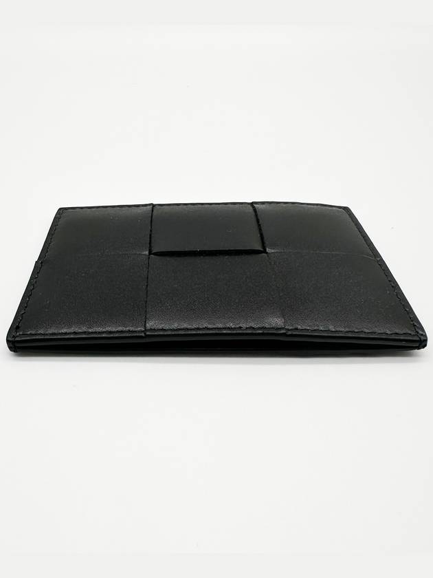 Intrecciato Cassette Card Wallet Black - BOTTEGA VENETA - BALAAN 5