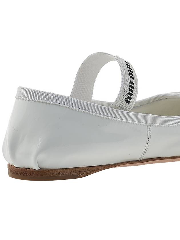 Patent Leather Ballerinas White - MIU MIU - BALAAN 11