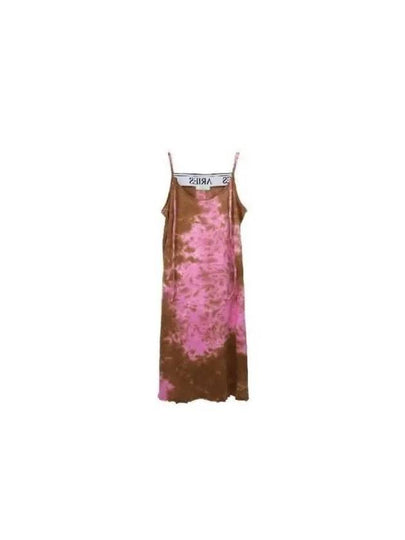 Tie dye halterneck strap dress STAR50300 Multi - ARIES - BALAAN 2