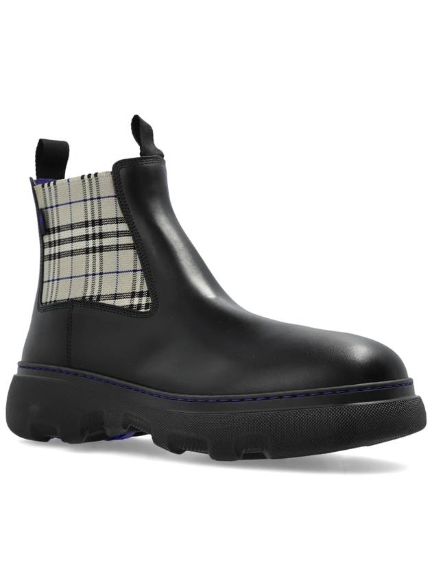 Creeper Low Chelsea Boots Black - BURBERRY - BALAAN 5