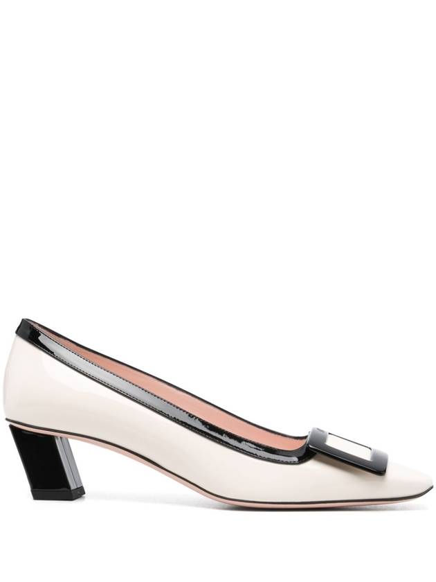 Belle Vivier Patent Leather Pumps Black White - ROGER VIVIER - BALAAN 2