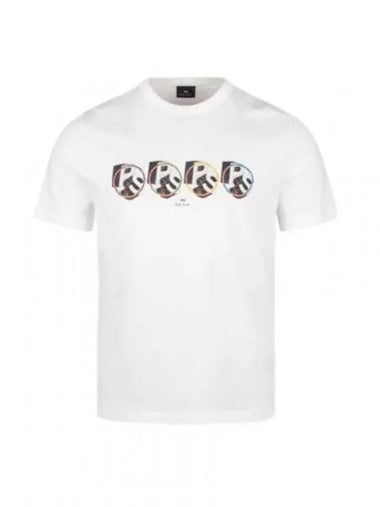 Logo Print Short Sleeve T-Shirt White - PAUL SMITH - BALAAN 1