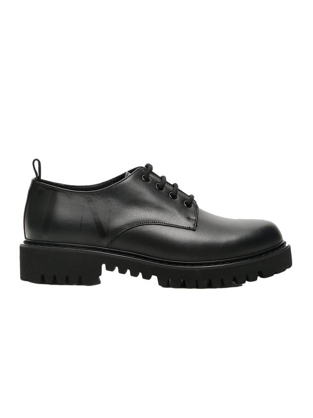 VLTN Lace Up Derby Black - VALENTINO - BALAAN.