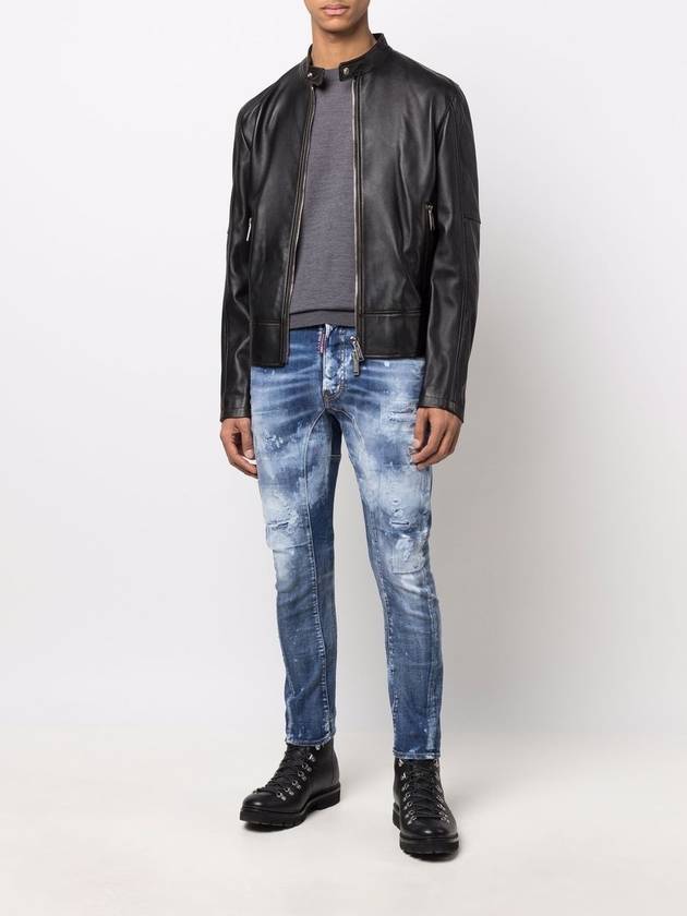 Tidy Biker Jeans Blue - DSQUARED2 - BALAAN 4