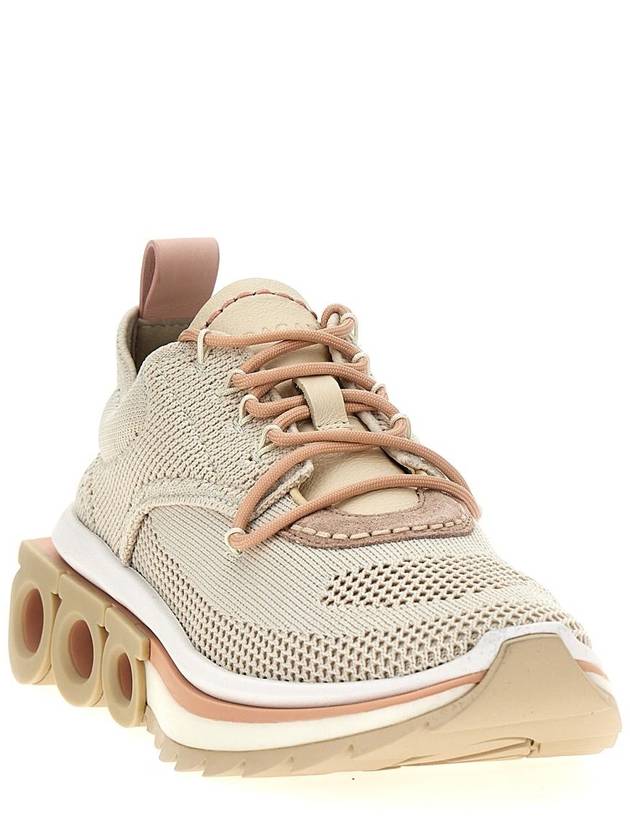 Salvatore Sneakers 030300 0768702015 Beige - SALVATORE FERRAGAMO - BALAAN 3