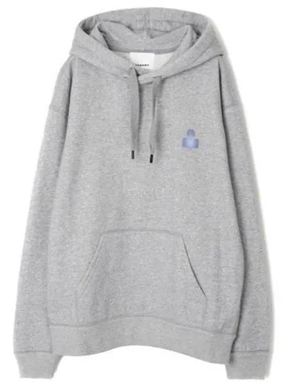 Matte Logo Print Hoodie Grey - ISABEL MARANT - BALAAN 2