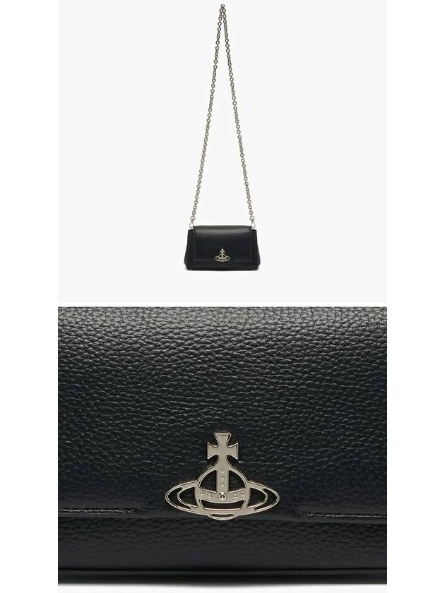 ORB Logo Shoulder Bag Black - VIVIENNE WESTWOOD - BALAAN 4