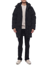 Polyester Micro Twill Long Down Parka Black - STONE ISLAND - BALAAN 4