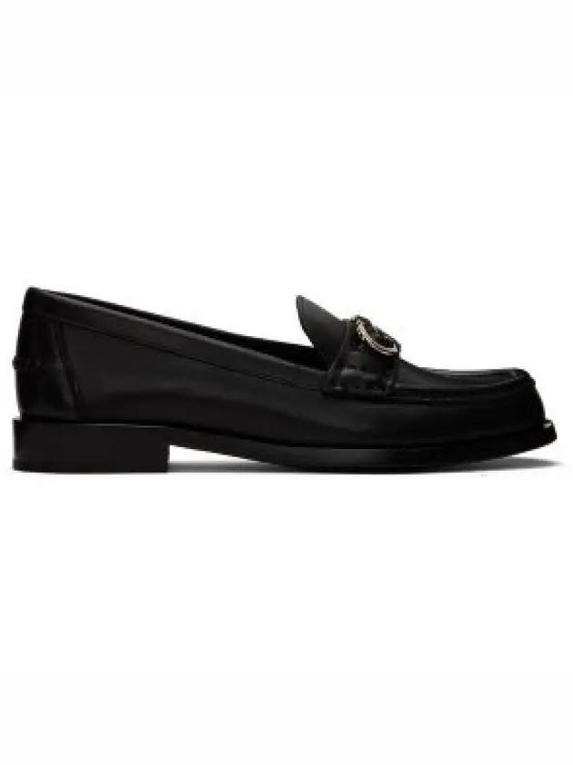 Women's Ofelia Gancini Ornament Loafer Black - SALVATORE FERRAGAMO - BALAAN 2