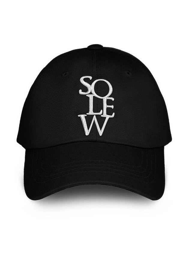 Basic logo ball cap black - SOLEW - BALAAN 1