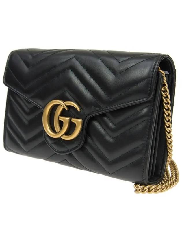 GG Marmont Matelasse Mini Crossbody Bag Black - GUCCI - BALAAN 4