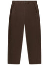 High Waist Straight Pants Brown - LEMAIRE - BALAAN 3