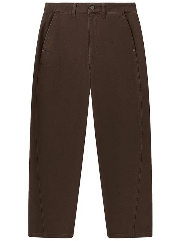 High Waist Straight Pants Brown - LEMAIRE - BALAAN 3