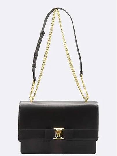 Ferragamo unused 21 1284 gold plated New Vara bow chain cross bag - SALVATORE FERRAGAMO - BALAAN 2