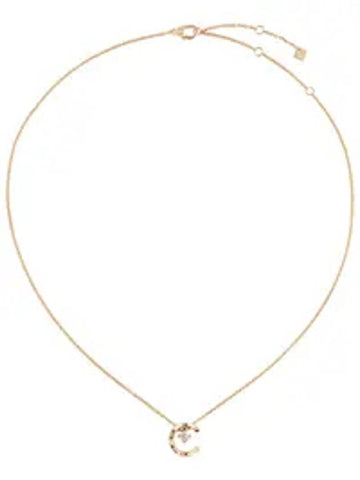 18K Coco Crush Diamond Necklace Yellow Gold - CHANEL - BALAAN.