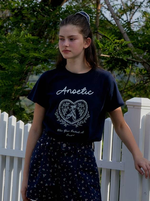 ANC LOVE BASIC T SHIRT NAVY - ANOETIC - BALAAN 5