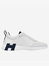 Bouncing Sneakers Calfskin Suede Goatskin Blanc - HERMES - BALAAN 2