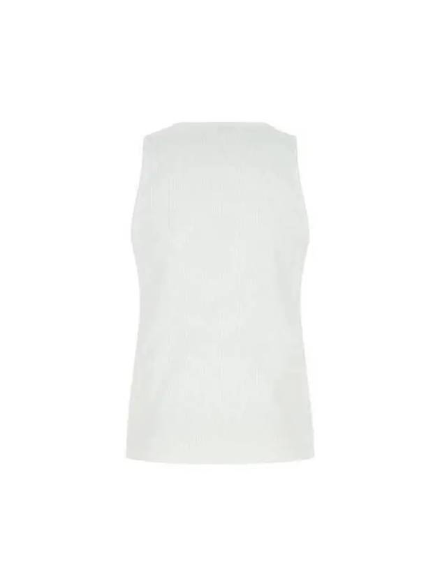 Men's Stretch Cotton Sleeveless Chalk - BOTTEGA VENETA - BALAAN 3