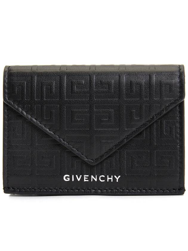 G-Cut Tri-Fold Compact Half Wallet Black - GIVENCHY - BALAAN 2