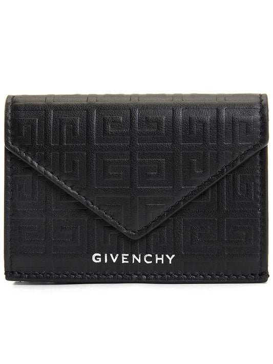 G-Cut Tri-Fold Compact Half Wallet Black - GIVENCHY - BALAAN 2