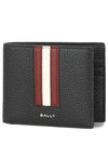 Ribbon logo RBN BIFOLD 6CC I921P 6306720 Men's half wallet _ 989986 - BALLY - BALAAN 1