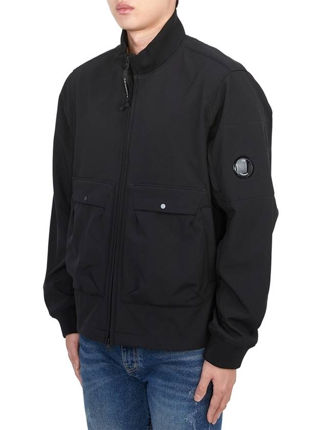 Shell R Bomber Jacket Black - CP COMPANY - BALAAN 4