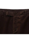 Velvet corduroy mechanic pants deep brown - NOIRER - BALAAN 5