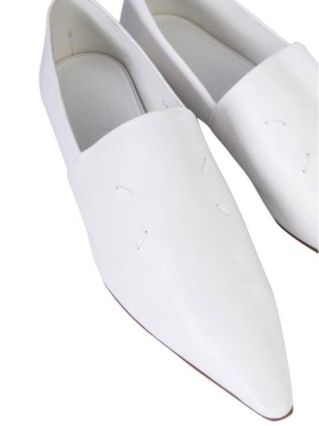 Pointed Toe 4-Stitches Loafers Loafers White - MAISON MARGIELA - BALAAN 5