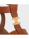 Clea Triomphe Gladiator Chunky Sandals Vegetal Tanning Calfskin Tan - CELINE - BALAAN 6