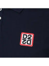 Men's Square Logo Patch Polo Shirt Navy - DSQUARED2 - BALAAN 5