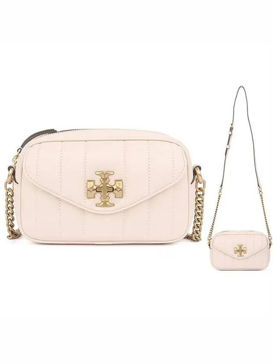 Kira Camera Cross Bag Beige - TORY BURCH - BALAAN.