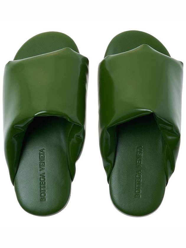 Padded Lambskin Slippers Green - BOTTEGA VENETA - BALAAN 7