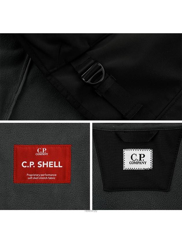 Shell Goggles Hooded Jacket Black - CP COMPANY - BALAAN 8