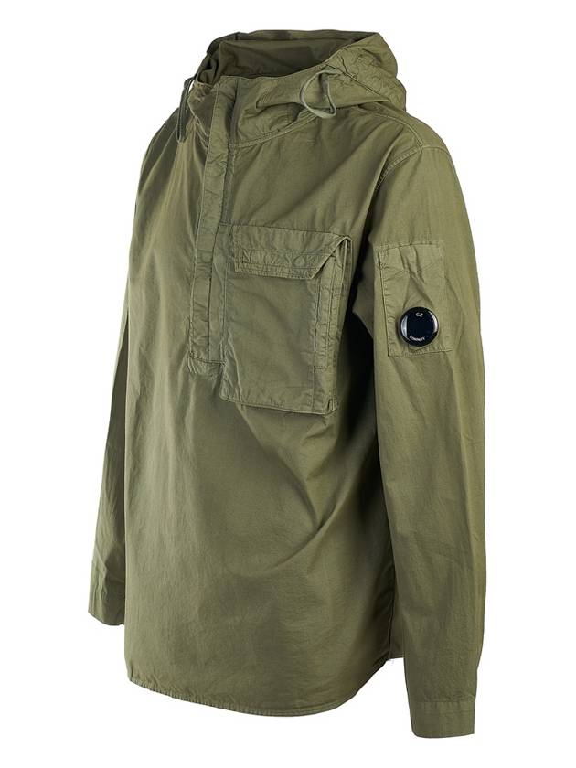 Gabardine Lens Long Sleeve Anorak Green - CP COMPANY - BALAAN 3