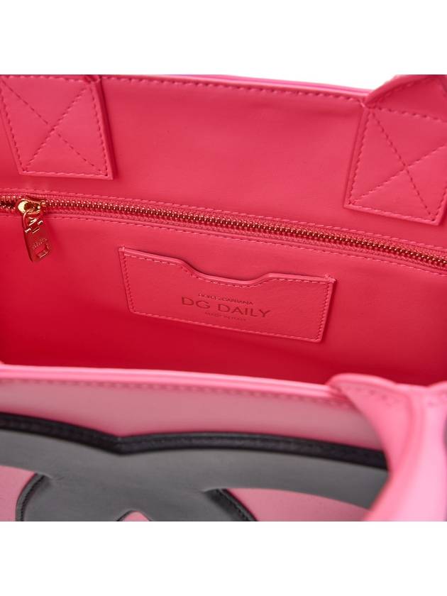 DG Logo 3D Small Calfskin Tote Bag Pink - DOLCE&GABBANA - BALAAN 10