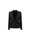 Breasted Wool Jacket Black - MAX MARA - BALAAN 2