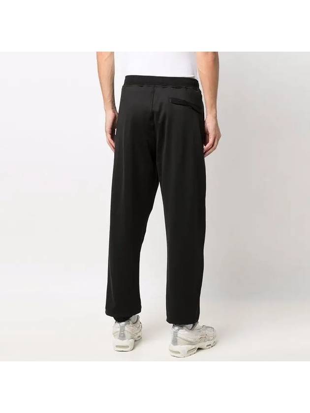 Wappen Patch Nylon Fleece Jogger Track Pants Black - STONE ISLAND - BALAAN 6