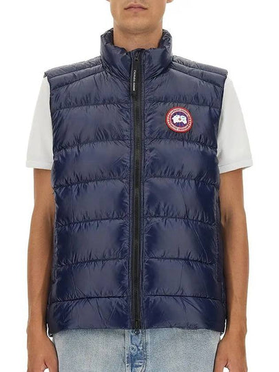 Crofton Logo Patch Padding Vest Atlantic Navy - CANADA GOOSE - BALAAN 2