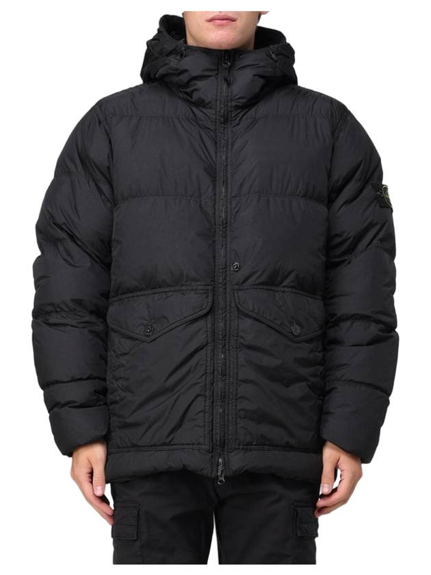 Crinkle Reps Re-Nylon Down Padding Black - STONE ISLAND - BALAAN 4