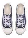 Walk'n'Dior Platform Cotton Low Top Sneaker Blue - DIOR - BALAAN 4