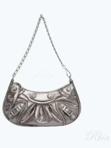 Le Cagol mini chain bag 695814 silver - BALENCIAGA - BALAAN 1