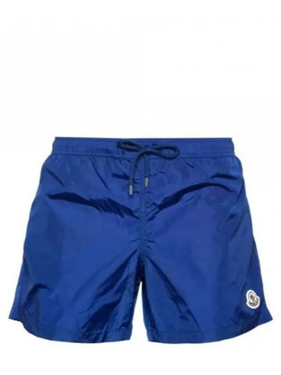 Logo Swim Shorts Bright Blue - MONCLER - BALAAN 2