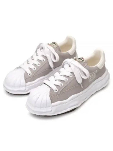 A08FW735 GRAY Blakey canvas low top sneakers - MIHARA YASUHIRO - BALAAN 1