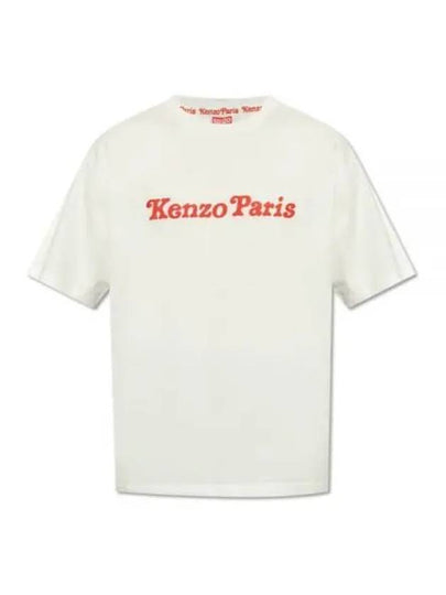 Verdy Market Logo Print Crew Neck Short Sleeve T-Shirt White - KENZO - BALAAN 2