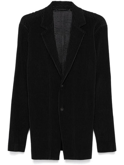 Single-Breasted Blazer Jacket Black - ISSEY MIYAKE - BALAAN 2